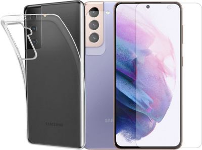 Protège écran VISIODIRECT 2 Verre pour Samsung S21 Plus + Coque