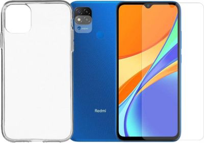 Protège écran VISIODIRECT 2 Verre Trempé pour Redmi 9C NFC + Coque
