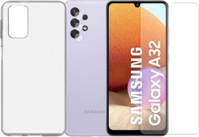 Protège écran VISIODIRECT 2 Verre pour Samsung A32 4G + Coque