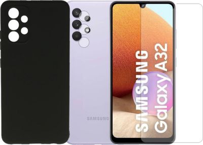 Protège écran VISIODIRECT 2 Verre pour Samsung A32 4G+Coque Noir
