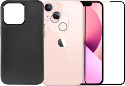 Protège écran VISIODIRECT 2 Verre pour iPhone 13 Mini + Coque Noir