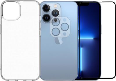 Protège écran VISIODIRECT 2 Verre trempé pour iPhone 13 Pro +Coque
