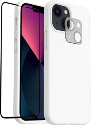 Protège écran VISIODIRECT 2 Verre pour iPhone 13 + Coque Blanc