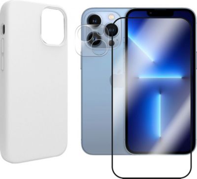 Protège écran VISIODIRECT 2 Verre pour iPhone 13 Pro +Coque Blanc Protège écran VISIODIRECT 2 Verre pour iPhone 13 Pro +Coque Blanc