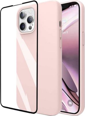 Protège écran VISIODIRECT 2Verre+Coque Rose pour iPhone 13 Pro Max Protège écran VISIODIRECT 2Verre+Coque Rose pour iPhone 13 Pro Max