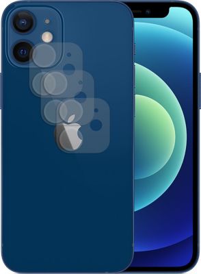 Protège écran VISIODIRECT 3 Verres camera pour iPhone 12 Mini