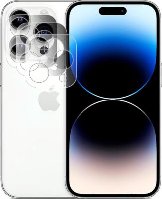 Protège écran VISIODIRECT 3 Verres camera pour iPhone 14 Pro 6.1"