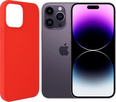 Coque VISIODIRECT Coque Rouge pour iPhone 14 Pro Max