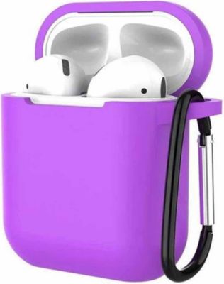 Coque VISIODIRECT Coque Silicone violet pour Airpod
