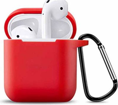 Coque VISIODIRECT Coque Silicone rouge pour Boitier Airpod