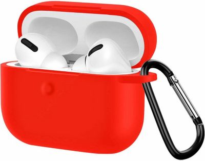 Coque VISIODIRECT Coque Silicone Rouge pour Airpod Pro