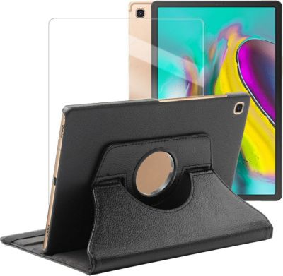 Support tablette VISIODIRECT Verre+Coque pour Samsung Tab S5E 10.5