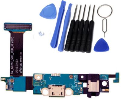 Pièce détachée VISIODIRECT Nappe de charge pour Samsung S6 Edge Pièce détachée VISIODIRECT Nappe de charge pour Samsung S6 Edge