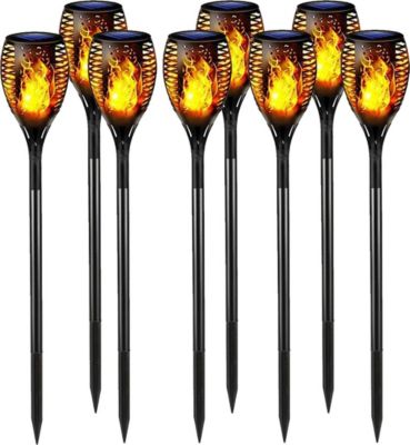 Lampe LED VISIODIRECT 8Torche Etanche Lampes LED effet Flammes