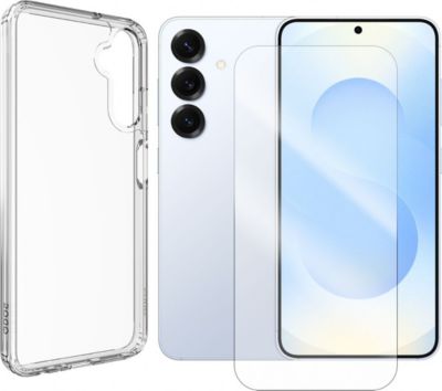 Protège écran VISIODIRECT Verre + Coque pour Samsung Galaxy S25 5G