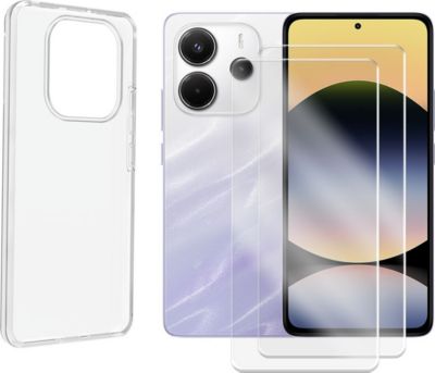 Protège écran VISIODIRECT 2Verre pour Xiaomi Redmi Note14 4G+Coque Protège écran VISIODIRECT 2Verre pour Xiaomi Redmi Note14 4G+Coque