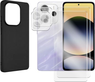 Protège écran VISIODIRECT 2Verre pour Xiaomi RedmiNote 14 4G+Coque