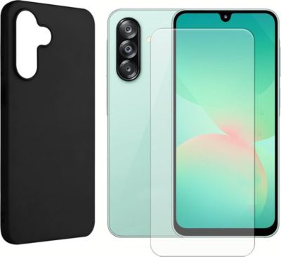 Coque VISIODIRECT Verre trempé+Coque Noir pour Samsung A26 Coque VISIODIRECT Verre trempé+Coque Noir pour Samsung A26
