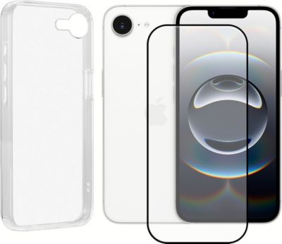 Coque VISIODIRECT 2 Verre trempé pour iPhone 16E + Coque Coque VISIODIRECT 2 Verre trempé pour iPhone 16E + Coque