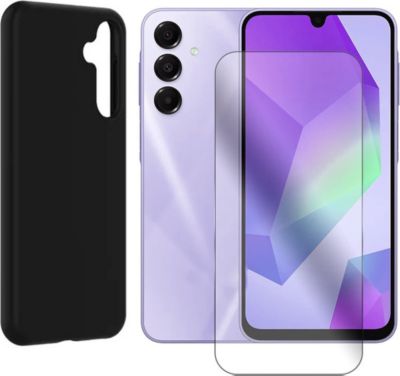 Coque VISIODIRECT Verre trempé+Coque Noir pour Samsung A16