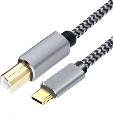 Câble imprimante VISIODIRECT Câble d'imprimante USB C vers USB B 2.0