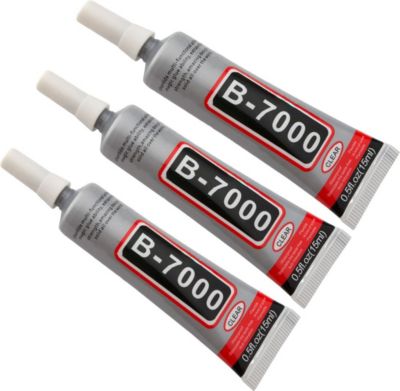 Colle VISIODIRECT 3 Tube de Colle B-7000 15ml Glue Adhésif