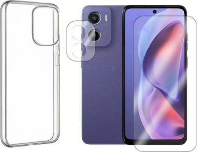 Coque VISIODIRECT Verre + Coque pour Motorola Moto E15 4G