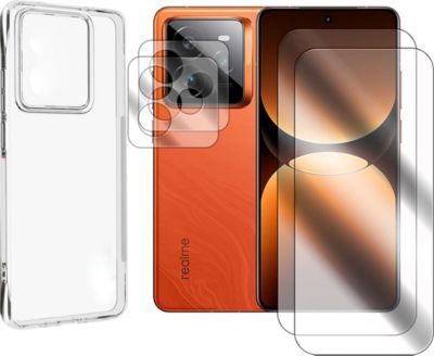 Protège écran VISIODIRECT 2Verre Trempé pour Realme GT 7 PRO+Coque