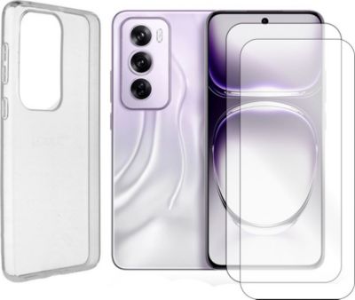 Protège écran VISIODIRECT 2 Verre trempé pour OPPO RENO 12 + Coque
