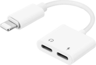 Adaptateur Lightning/Lightning VISIODIRECT 2 en 1 Double Lightning pour iPhone iPad