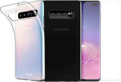 Protège écran VISIODIRECT Verre pour Samsung Galaxy S10 plus+Coque Protège écran VISIODIRECT Verre pour Samsung Galaxy S10 plus+Coque