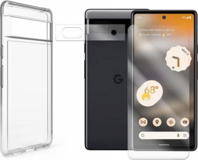 Protège écran VISIODIRECT Verre Trempé pour Google Pixel 6A+Coque