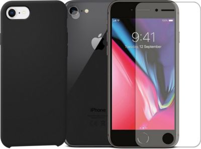 Protège écran VISIODIRECT Coque+Verre pour Iphone 7 / 8 / SE 2020