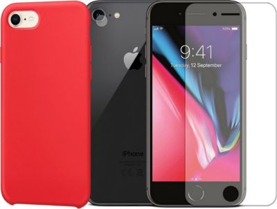 Protège écran VISIODIRECT Coque+Verre pour Iphone SE 2020/7 / 8
