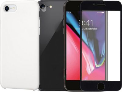 Protège écran VISIODIRECT Coque+Verre pour Iphone 8 / 7 / SE 2020
