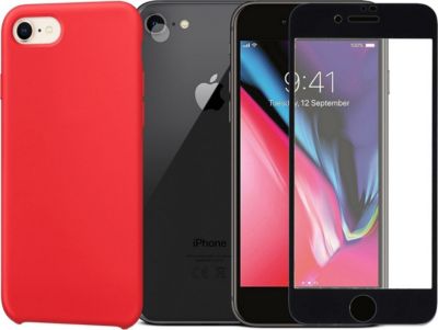 Protège écran VISIODIRECT Coque+Verre pour Iphone 7 / 8/ SE 2020