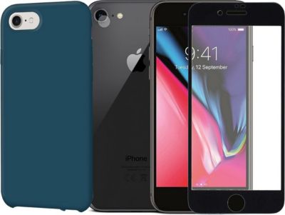Protège écran VISIODIRECT Coque+2 Verre pour Iphone 7/8/ SE 2020
