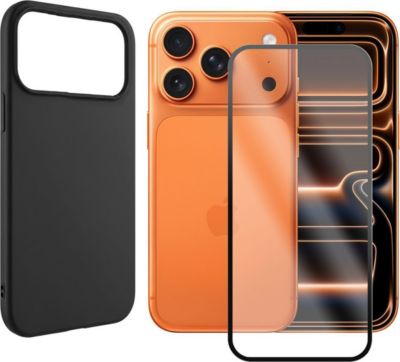 Protège écran VISIODIRECT Verre +Coque Noir pour Iphone 17 Pro Max