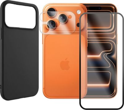 Protège écran VISIODIRECT Verre pour Iphone 17 PRO MAX+ Coque Noir