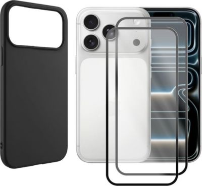 Protège écran VISIODIRECT 2 Verre trempé +Coque pour Iphone 17 PRO