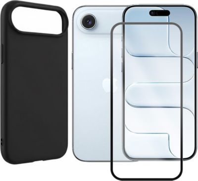 Protège écran VISIODIRECT Verre+Coque Noir pour Iphone Air 17 Slim