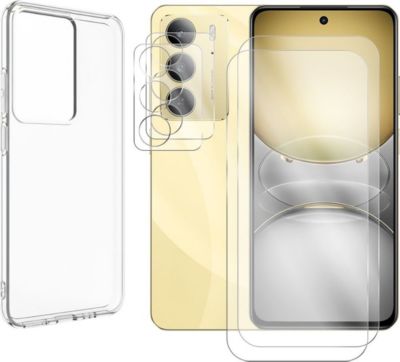 Protège écran VISIODIRECT 2 Verre Trempé pour Realme C75 4G +Coque