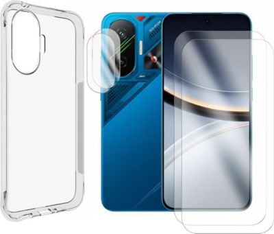 Protège écran VISIODIRECT 2 Verre pour Xiaomi Poco F7 5G + Coque