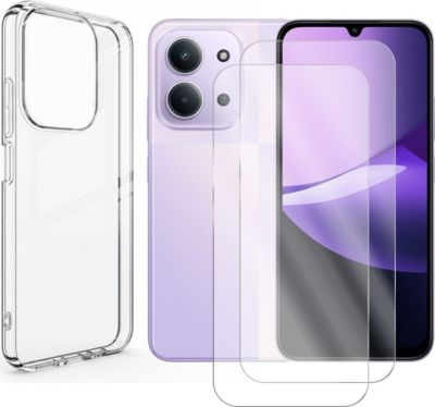 Protège écran VISIODIRECT 2Verre pour Xiaomi Redmi 15C/C85 +Coque