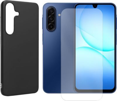 Protège écran VISIODIRECT Verre trempé+Coque Noir pour Samsung A17