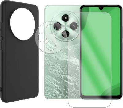 Protège écran VISIODIRECT Verre pour Xiaomi Poco C75 4G+Coque Noir