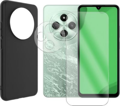 Protège écran VISIODIRECT Verre pour Xiaomi Poco C75 4G+Coque Noir