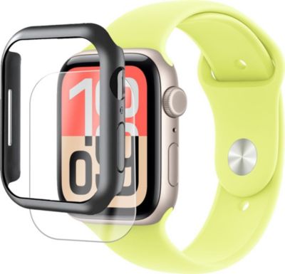 Protège écran VISIODIRECT Verre+Coque pour iWatch Serie SE 3 44 mm
