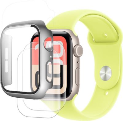 Protège écran VISIODIRECT 2Verre+Coque pour iWatch Serie SE 3 44mm