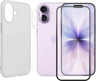 Protège écran VISIODIRECT Verre Trempé pour Iphone 17 6.3"+ Coque